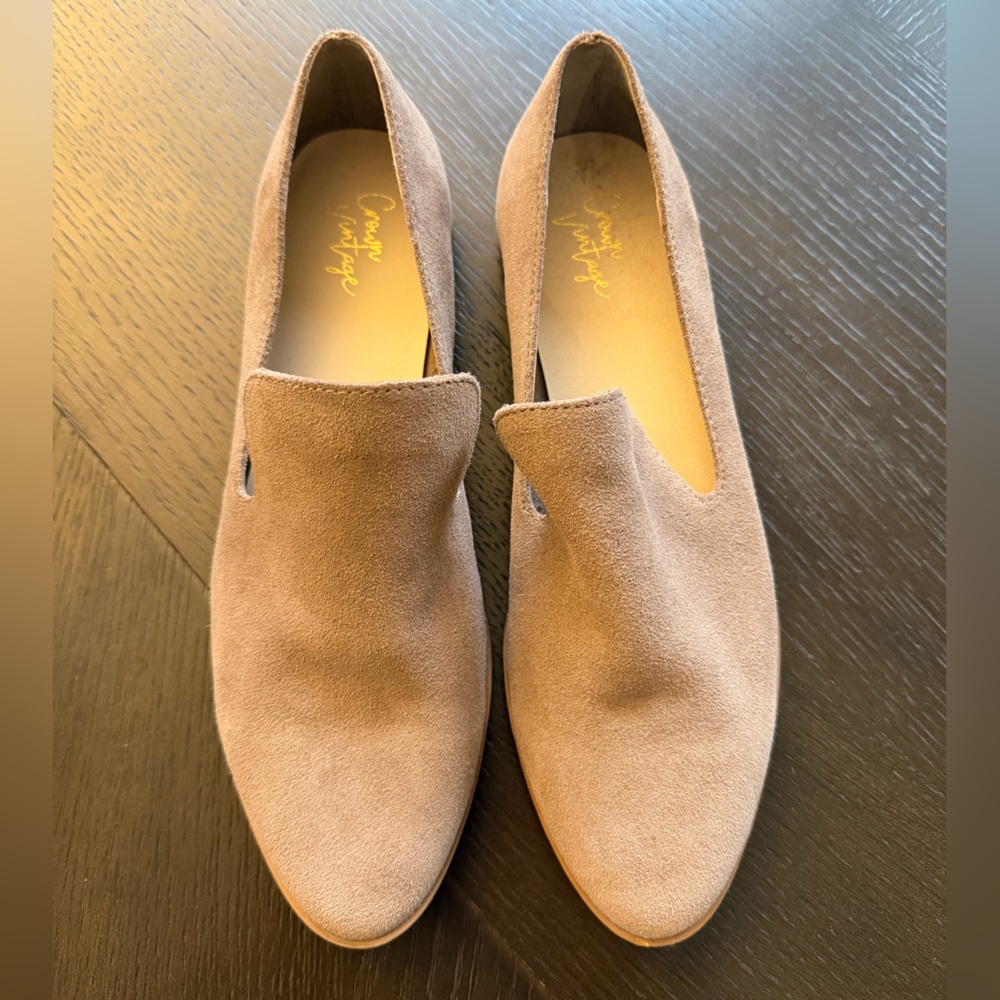 Crown Vintage Tan Suede Women's Loafers